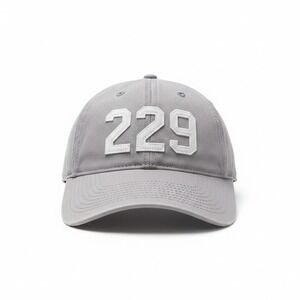 Codeword SOWEGA 229 Area Code Hat Grey Adjustable Baseball Cap Phoebe CMN‎